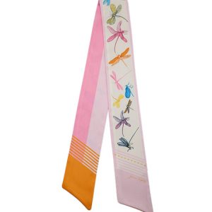 Dragonfly Pink Scarf